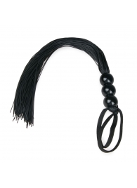 Черная силиконовая плеть Silicone Whip - 32 см. - Easy toys - купить с доставкой в Екатеринбурге