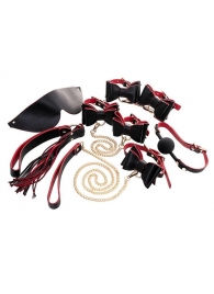 Черно-красный бондажный набор Bow-tie - ToyFa - купить с доставкой в Екатеринбурге