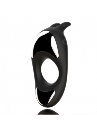 Черное эрекционное кольцо с двумя моторами Zeus Dual Vibe Cock Ring - FeelzToys - в Екатеринбурге купить с доставкой