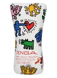 Мастурбатор-туба Keith Haring Soft Tube CUP - Tenga - в Екатеринбурге купить с доставкой