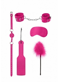 Розовый игровой набор БДСМ Introductory Bondage Kit №4 - Shots Media BV - купить с доставкой в Екатеринбурге