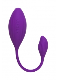 Фиолетовый вакуумный стимулятор клитора Ginny с виброяйцом - JOS