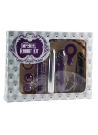 Набор фиолетовых стимуляторов Imperial Rabbit Kit - Toy Joy - купить с доставкой в Екатеринбурге