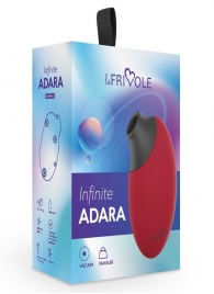 Бордовый вакуумный стимулятор клитора Adara - Le Frivole