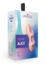 Персиковая вибронасадка на палец Aliot - Le Frivole