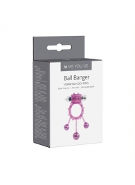 Фиолетовое эрекционное виброкольцо Ball Banger Cock - Me You Us - в Екатеринбурге купить с доставкой