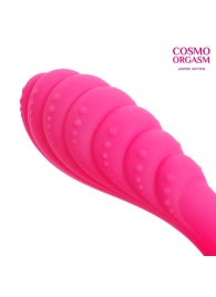 Розовый фигурный вибростимулятор для G-массажа - 16 см. - Cosmo