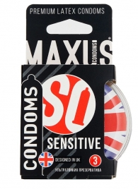 Ультратонкие презервативы в пластиковом кейсе MAXUS AIR Sensitive - 3 шт. - Maxus - купить с доставкой в Екатеринбурге