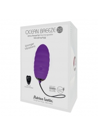 Фиолетовое виброяйцо с пультом ДУ Ocean Breeze 2.0 + LRS - Adrien Lastic