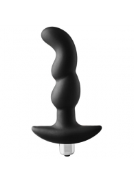 Черная вибропробка для простаты FantASStic Vibrating Prostate Plug - 14,5 см. - Dream Toys - в Екатеринбурге купить с доставкой