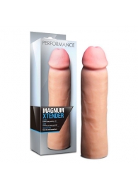 Телесная фаллическая насадка на пенис Magnum Xtender - 23 см. - Blush Novelties - в Екатеринбурге купить с доставкой