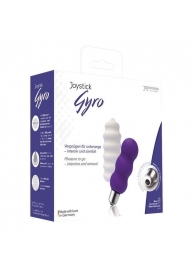 Мощная вибропуля Gyro с двумя сменными насадками - фиолетовой и белой - Joy Division