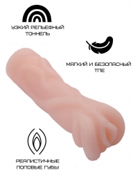 Реалистичный мастурбатор-вагина телесного цвета - Свободный ассортимент - в Екатеринбурге купить с доставкой