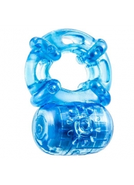 Голубое эрекционное виброкольцо Reusable 5 Function Cock Ring - Blush Novelties - в Екатеринбурге купить с доставкой