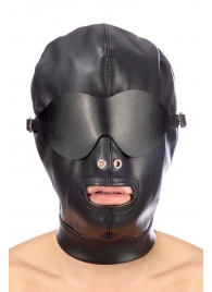 Маска-шлем с отверстием для рта и съемными шорами - Fetish Tentation - купить с доставкой в Екатеринбурге