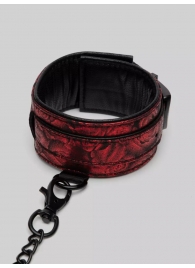 Красно-черные оковы Reversible Faux Leather Ankle Cuffs - Fifty Shades of Grey - купить с доставкой в Екатеринбурге