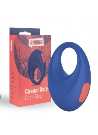 Синее эрекционное кольцо RRRING Casual Date Cock Ring - FeelzToys - в Екатеринбурге купить с доставкой