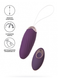 Фиолетовое виброяйцо с имитацией фрикций Bumpy - JOS