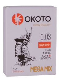 Набор из 4 презервативов OKOTO MegaMIX - Sitabella - купить с доставкой в Екатеринбурге