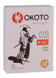 Ультратонкие презервативы OKOTO Ultra Thin - 3 шт. - Sitabella - купить с доставкой в Екатеринбурге