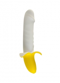 Мощный пульсатор в форме банана Banana Pulsator - 19,5 см. - Devi