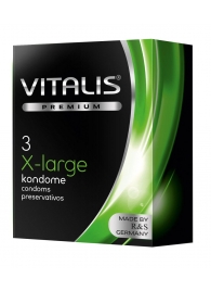 Презервативы увеличенного размера VITALIS PREMIUM x-large - 3 шт. - Vitalis - купить с доставкой в Екатеринбурге