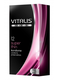 Ультратонкие презервативы VITALIS PREMIUM super thin - 12 шт. - Vitalis - купить с доставкой в Екатеринбурге