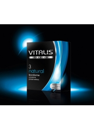 Классические презервативы VITALIS PREMIUM natural - 3 шт. - Vitalis - купить с доставкой в Екатеринбурге