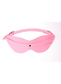 Розовая маска на глаза с клёпками - Sitabella - купить с доставкой в Екатеринбурге