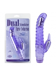 Фиолетовый вибростимулятор Dual Stimulator Curve Seduction - Howells