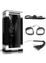 БДСМ-набор Deluxe Bondage Kit: наручники, плеть, кляп-шар - Lovetoy - купить с доставкой в Екатеринбурге
