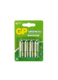 Батарейки солевые GP GreenCell AA/R6G - 4 шт. - Элементы питания - купить с доставкой в Екатеринбурге