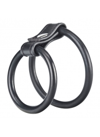 Двойное эрекционное кольцо на пенис и мошонку - BlueLine - в Екатеринбурге купить с доставкой