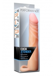 Телесная насадка на пенис Cock Xtender - 17,7 см. - Blush Novelties - в Екатеринбурге купить с доставкой