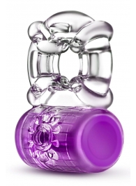 Фиолетовое эрекционное виброкольцо Pleaser Rechargeable C-Ring - Blush Novelties - в Екатеринбурге купить с доставкой
