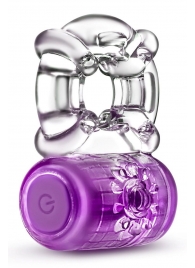 Фиолетовое эрекционное виброкольцо One Night Stand Vibrating C-Ring - Blush Novelties - в Екатеринбурге купить с доставкой