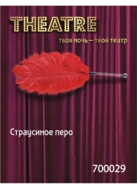 Красное страусовое пёрышко - ToyFa - купить с доставкой в Екатеринбурге