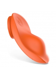 Оранжевая вибровкладка в трусики с пультом ДУ - S-HANDE