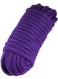 Фиолетовая верёвка для бондажа и декоративной вязки - 10 м. - Eroticon - купить с доставкой в Екатеринбурге