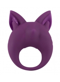 Фиолетовое перезаряжаемое эрекционное кольцо Kitten Kiki - Lola Games - в Екатеринбурге купить с доставкой