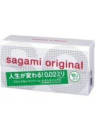 Ультратонкие презервативы Sagami Original 0.02 - 10 шт. - Sagami - купить с доставкой в Екатеринбурге