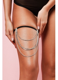 Оригинальная подвязка на ногу с цепочками из кристаллов - Amor El купить с доставкой