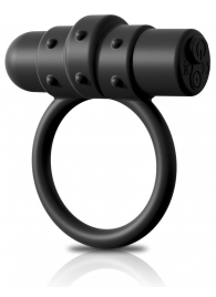 Черное перезаряжаемое эрекционное кольцо Vibrating Silicone C-Ring - Pipedream - в Екатеринбурге купить с доставкой