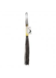 Черная плеть с желтой рукоятью Boundless Flogger - 69,25 см. - California Exotic Novelties - купить с доставкой в Екатеринбурге