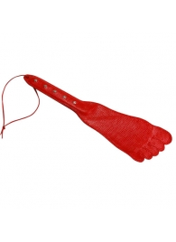 Красная хлопалка в форме ступни - 34,5 см. - Sitabella - купить с доставкой в Екатеринбурге