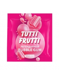 Пробник гель-смазки Tutti-frutti со вкусом бабл-гам - 4 гр. - Биоритм - купить с доставкой в Екатеринбурге