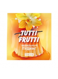Пробник гель-смазки Tutti-frutti со вкусом ванильного пудинга - 4 гр. - Биоритм - купить с доставкой в Екатеринбурге