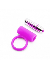 Лиловое эрекционное кольцо с вибрацией - Pink Vibe - в Екатеринбурге купить с доставкой