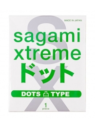 Презерватив Sagami Xtreme Type-E с точками - 1 шт. - Sagami - купить с доставкой в Екатеринбурге