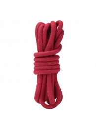 Красная хлопковая веревка для связывания - 3 м. - Lux Fetish - купить с доставкой в Екатеринбурге